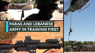 Rare access to UK and Lebanese airborne forces large-scale military exercise