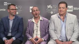 Brendan Fraser, Darren Aronofsky & Samuel D. Hunter Interview | The Whale |  Venice Film Festival