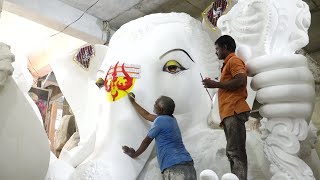 Balapur Ganesh 2019 Exclusive Making Visuals | Ganesh Idols Hyderabad | Hybiz TV
