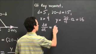 Related rates 2 | MIT 18.01SC Single Variable Calculus, Fall 2010