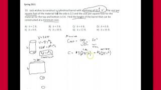 Optimization Example 4 Set Up Only