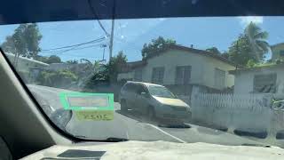 St Kitts - Driving from Molineux to Airport in Basseterre