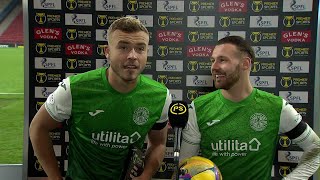 Do we look happy?: Martin Boyle, Ryan Porteous react to Hibs advancing to Premier Sports Cup final
