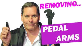 REMOVING PEDAL ARMS ON EXERCISE BIKES