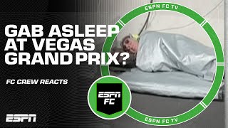 ‘It was EXTREMELY BORING’ - Gab Marcotti caught sleeping at Vegas Grand Prix 😂 | ESPN FC