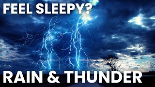 Strong Thunder & Rain Sound | Rainstorm Sounds For Relaxing, Focus or Sleep | White Noise 4 Hours
