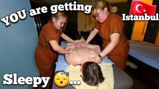 Istanbul Luxury Spa Experience 🇹🇷 | TWO-Massage Therapists Tag-Team to Finish The Job