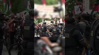 Pro-Palestinian protestors clash with law enforcement