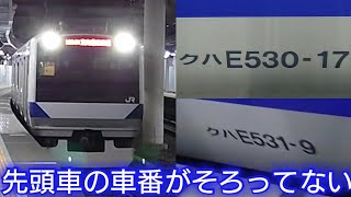 【E531系クハ1両製造予定だった気がするが・・・】編成組み換えが意外と多いE531系　K409編成の10号車はK417編に取られたままなのか?