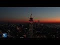 4K video:NYC’s Empire State Building lights up for Chinese New Year