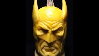 "Batman" 3D Pumpkin Carving Time Lapse