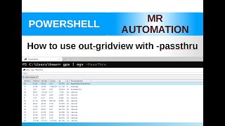 PowerShell S1E29 (Out-Gridview -passthru)