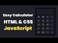 Build a Simple Calculator with HTML, CSS, & JavaScript – Step-by-Step Tutorial