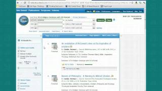 ATLA Database Basic Tutorial