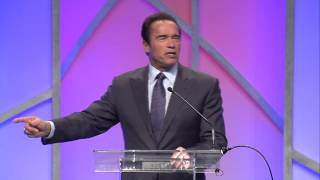 Arnold Schwarzenegger receives the A4M Infinity Award 2013