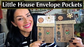 Christmas Little House Envelope Pockets for Junk Journals - How To Process  Video