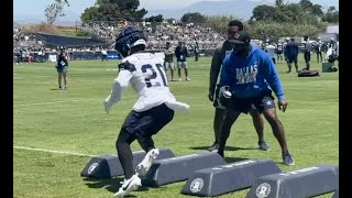 Tony Pollard is back to 100%!!! RB pushing his legs to the \