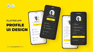 Flutter Profile Page UI Design - Flutter App Design [2025]
