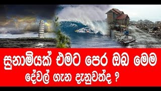 සුනාමි අවධානමකට කලින් ඔබ අනිවාර්යෙන් දැනුවත් විය යුතු කරැනු කීපයක්