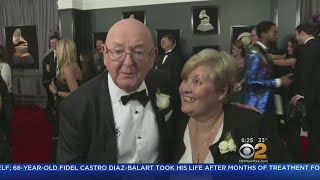 Corden's Parents Walk The Grammy Red Carpet