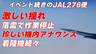 【激しく揺れ続ける飛行機】珍しい機内アナウンスとイベント続きの空の旅、JAL276便