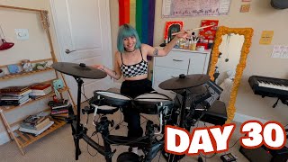 i tried to learn the drums in 30 days