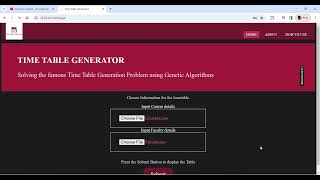 PYTHON PROJECT - Smart time table generation using genetic algorithm