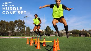 AGORA Hurdle Cone Set for Speed \u0026 Agility Training