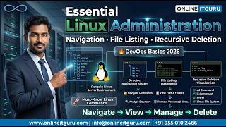 DevOps Basics 2026 | Linux Administration Directory Navigation, File Listing & Recursive Deletion