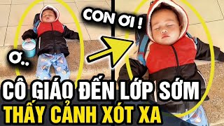 Đến lớp SÁNG SỚM, cô giáo xót xa khi nhìn thấy em học sinh NẰM TRƯỚC CỬA LỚP | Tin 3 Phút