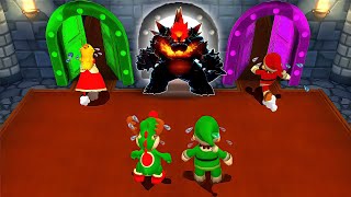 Mario Party 9 All Minigames Reindeer Yoshi Vs Mario Vs Peach Vs Luigi (Hardest Difficulty)