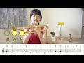 【小蜜蜂】小號教學影片｜trumpet play along｜carolbrass