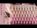 Alpine Stitch Crochet Pattern Tutorial