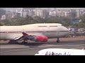Air India Boeing 747-400(VT-EVA) Farewell Flight Takeoff & Wing Wave-Mumbai Airport Plane Spotting