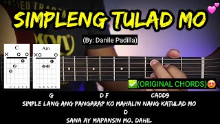 Simpleng Tulad Mo - Daniel Padilla (EASY CHORDS) | Guitar Tutorial