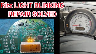 MARUTI RITZ DIESEL METER REPAIR SUCCESSFUL DISPLAY LIGHT BLINKING PROBLEM ! HD