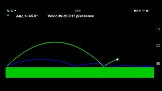 Projectile motion in python pygame