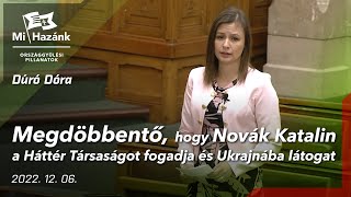 Megdöbbentő, hogy Novák Katalin a Háttér Társaságot fogadja és Ukrajnába látogat