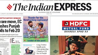 18th January 2022.The Indian Express Newspaper Analysis presented by Priyanka Ma'am (IRS)