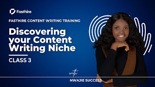 Types of Writing Niches and How to Discover Your Niche| SEO Content Writing Training Class 3