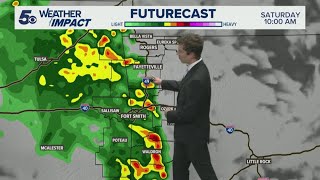 Latest Weather | Morning, early afternoon showers and storms for Saturday