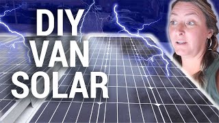 How to Install a Renogy 300 Watt Solar Kit (DIY Van Solar System) // Travel Snacks