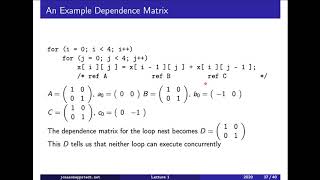 F01 / 10: Loop parallelization