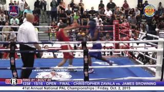 41st Nat. PAL Boxing Tournament | CHRISTOPHER ZAVALA vs. JAMES BROWNING