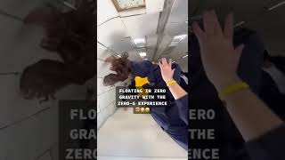 FLOATING IN ZERO GRAVITY with the ZEROG experience #shorts #zerogravity #zerog #gifted