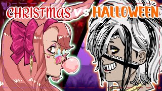 Christmas VS Halloween: Outfit Design Battle!  | Art Stream