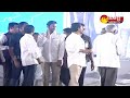 cm ys jagan grand entry @ ramayapatnam public meeting sakshi tv