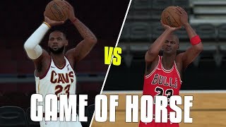 Lebron James VS Michael Jordan In A Game of HORSE? NBA 2K18 Challenge!
