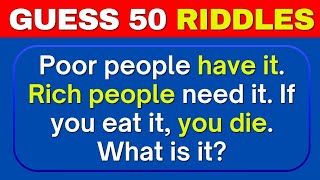 50 Fun Riddles to Test Your Brain | Guess the Riddle Quiz!