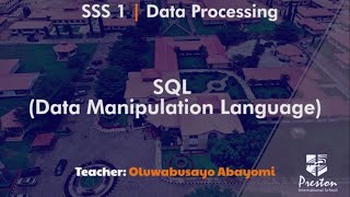 SQL (Data Manipulation Language) - SSS1 Data Processing